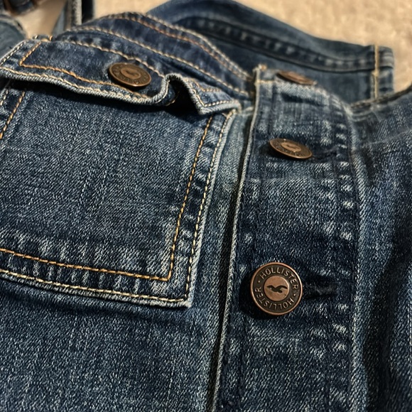 ❤️Hollister Overalls Denim Low-rise Sz L - Picture 5 of 5